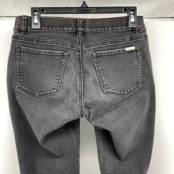 White House Black Market Women’s Black Wash Skinny Stretch Jegging Jeans Small - Picture 8 of 14